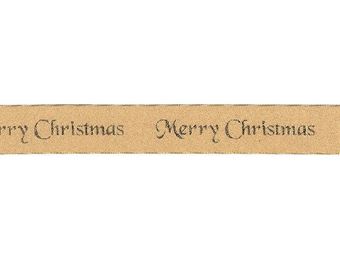 Picture of GOLD CHRISTMAS RIBBON  X 1 M